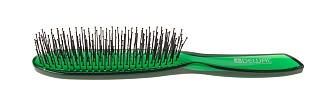 DEWAL, VITRAGE, Щетка для укладки волос с нейлоновой щетиной, цвет зеленый, 6 рядов, BRV3