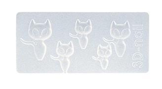IRISK, Формочки силиконовые для объемного дизайна № 621 Кошки
