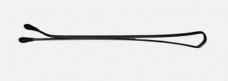 DEWAL, Невидимки черные, прямые 60 мм, SLN60P-1/60, (60 шт/упак)