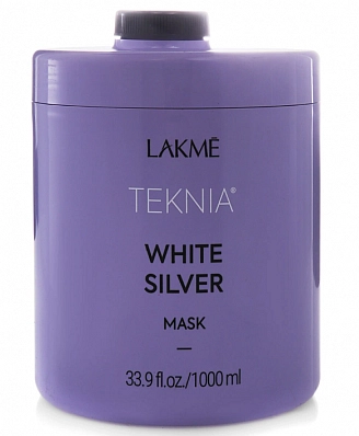 LAKMÉ, WHITE SILVER, Тонирующая маска для нейтрализации желтого оттенка волос, 1000 мл