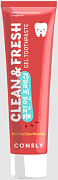CONSLY, Clean&Fresh, Гелевая зубная паста с экстрактом красного чая и морскими минералами, 105г