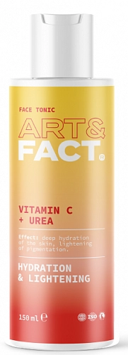 ART&FACT, Увлажняющий тоник для лица (Vitamin C + Urea), 150 мл