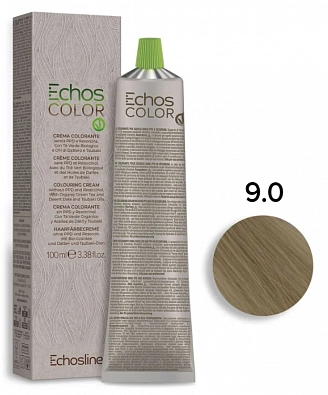 ECHOS LINE, ECHOS COLOR, Крем-краска №9.0 NEW - очень светлый русый, 100 мл