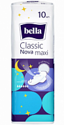 BELLA, Прокладки женские гигиенические впитывающие, Classic Nova Maxi (10 шт/упак)