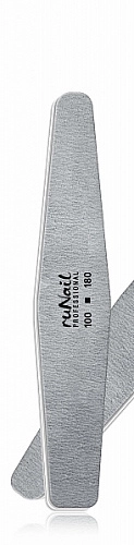 RUNAIL, Профессиональная пилка для искусственных ногтей, серая, ромб, 100/180