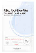 SOME BY MI, Realaha-Bha-Pha Calming Care Mask, Успокаивающая тканевая маска для лица с кислотами, 20 г