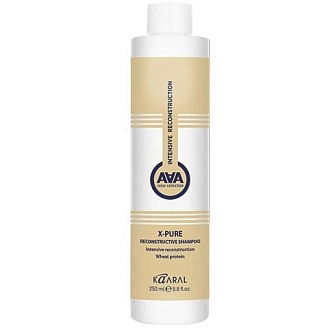 KAARAL, AAA, X-FORM, Восстанавливающий шампунь для поврежденных волос с пшеничными протеинами, 250 мл