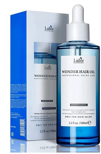 LA’DOR, Wonder Hair Oil, Увлажняющее масло для восстановления блеска волос, 100 мл