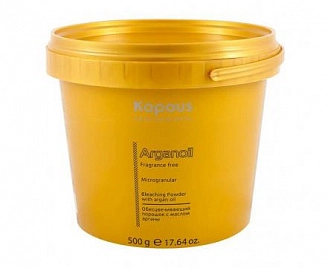 KAPOUS, ARGANOIL, Обесцвечивающий порошок с маслом арганы, 500 г
