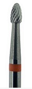 КМИЗ, Фреза олива с мелкой крестообразной нарезкой, мелкая, 2,3*3,8 мм, (ФРЕЗА ФЯД 023Ц-М ТВС L3.8)