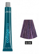 LAKMÉ, COLLAGE MIX, Корректирующая крем-краска для волос №0/20, Фиолетовый микстон, 60 мл
