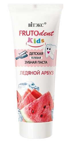 VITEX,  FRUTOdent Kids Детская гелевая зубная паста ЛЕДЯНОЙ АРБУЗ 0,065 кг