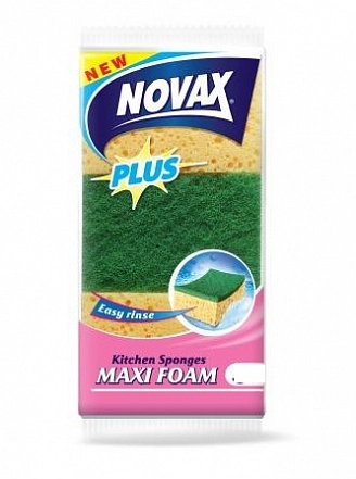 NOVAX, Губки кухонные Maxi Foam Plus, (5 шт/упак)
