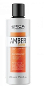 EPICA PROFESSIONAL, AMBER SHINE ORGANIC, Кондиционер для восстановления и питания волос с облепиховым маслом, маслом макадамии, глюконамидом и фосфоли