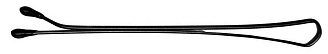 DEWAL, Невидимки черные, прямые 50 мм, SLN50P-1/60, (60 шт/упак)
