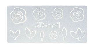 IRISK, Формочки силиконовые для объемного дизайна № 629 Роза