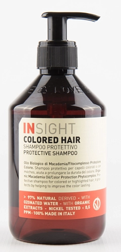 INSIGHT, COLORED HAIR, Защитный шампунь для окрашенных волос, 400 мл