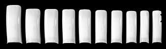 TNL, Гелевые типсы для наращивания ногтей №808 эластичные, стилет, матовые 