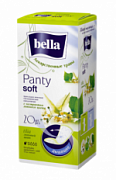 BELLA, Прокладки женские гигиенические ежедневные с экстрактом липового цвета,  Panty soft  tilia, (40 шт/упак)