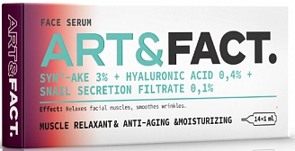 ART&FACT, Сыворотка под мезороллер (SYN®-AKE 3%+Hyaluronic Acid 0,4%+Snail Secretion Filtrate 0,1%)