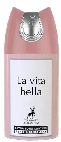MAISON AL HAMBRA, Дезодорант-спрей La Vita Bella, парфюмированный, женский, 250 мл