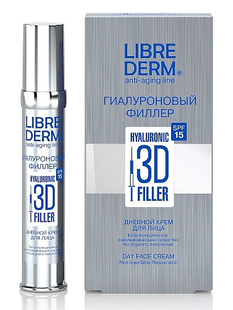 LIBREDERM, Крем-филлер 3D ночной гиалуроновый  для лица, 30 мл