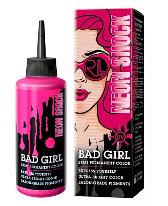BAD GIRL, Оттеночное средство, неоновый розовый, Neon Shock, 150 мл