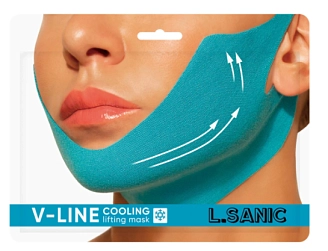 L.SANIC, V-lINE, Маска-бандаж для коррекции овала лица с охлаждающим эффектом, 20 г