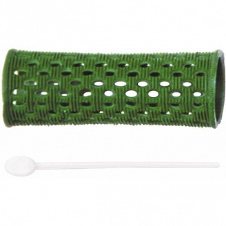DEWAL, Бигуди пластиковые, зеленые d26 мм, RMHR3, (12 шт/упак)